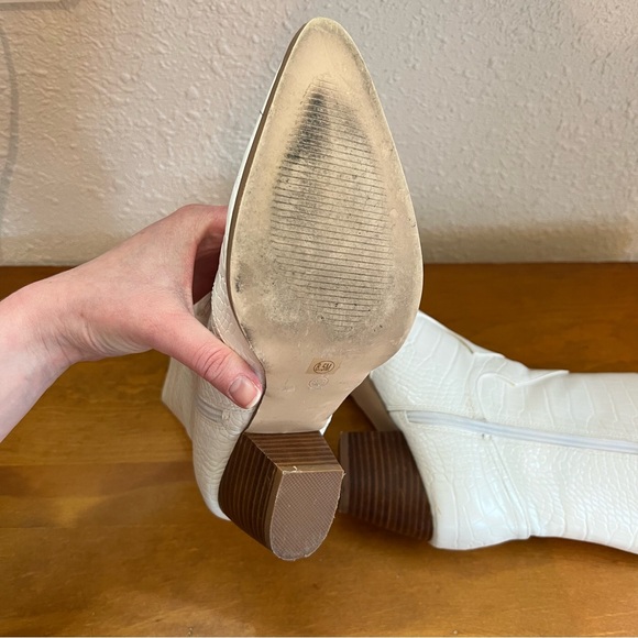 Coconuts by Matisse Bambi White Heeled Boots Cowgirl Rodeo Festival Women’s 8.5 - Picture 9 of 14